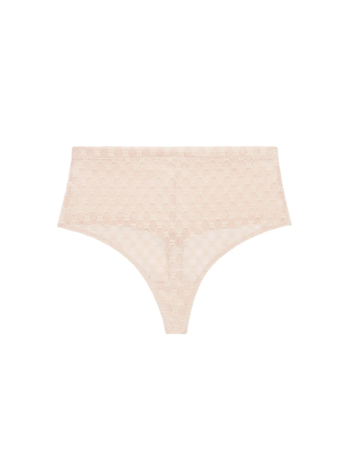 Simone Pérèle Plume Hight Waist Shaper Thong in Peau Rosée