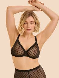 Simone Pérèle Plume Plunging Moulded Underwire Bra in Black