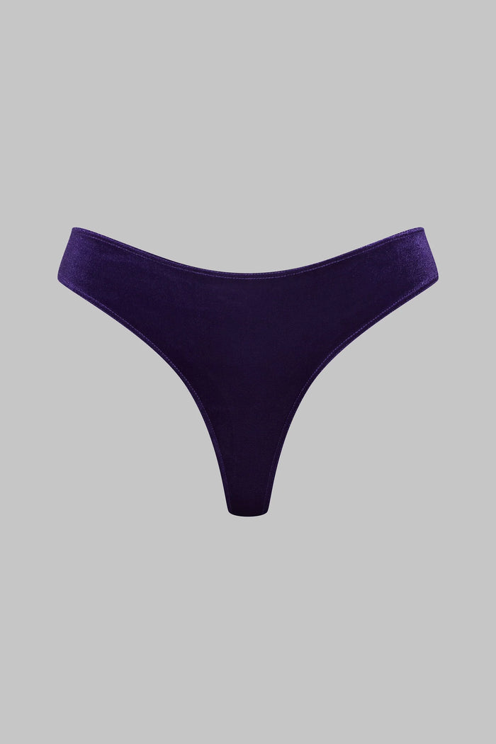Scandale x Maison Close Rococo Tanga Thong in Purple