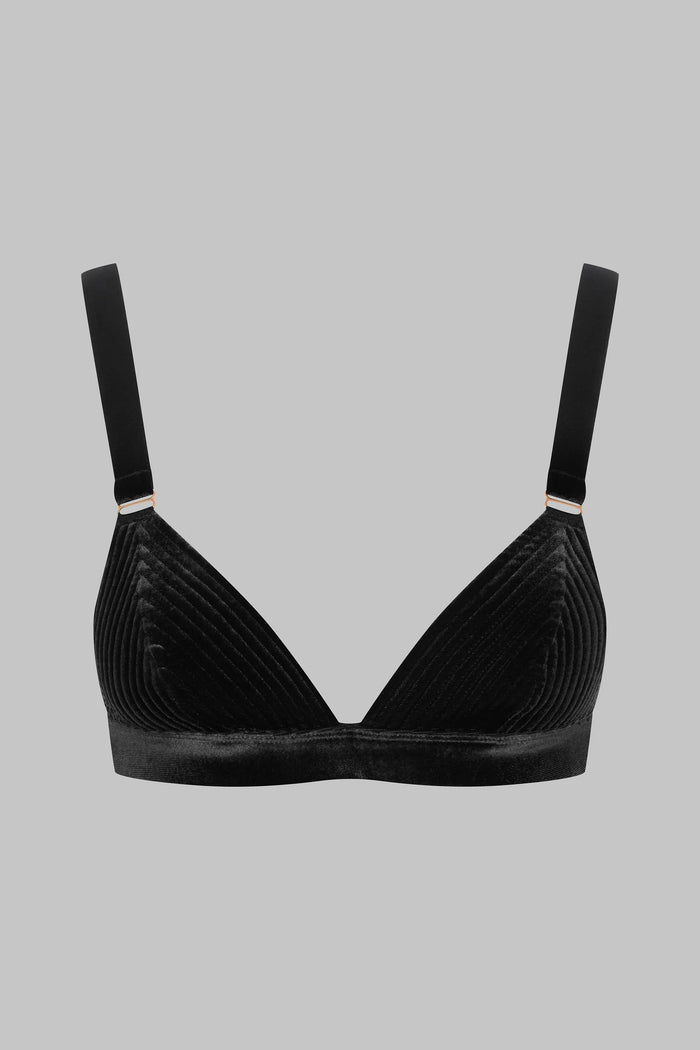 Scandale x Maison Close Rococo Triangle Bra in Black
