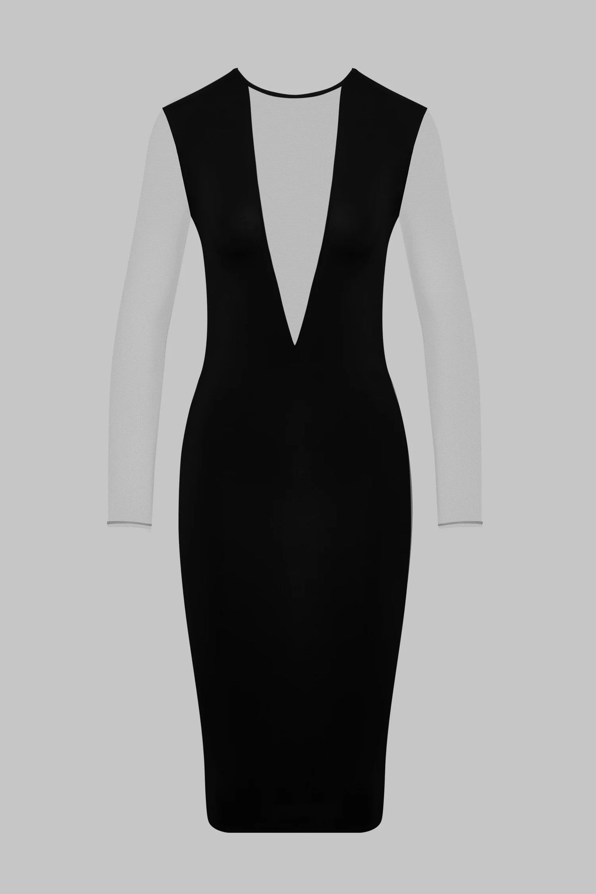 Scandale x Maison Close Pure Tentation V Collar Midi Dress