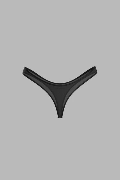 Scandale x Maison Close Parisienne High Hips Thong Black