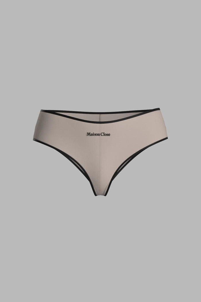 Scandale x Maison Close Parisienne Hipster Panty in Dark Beige
