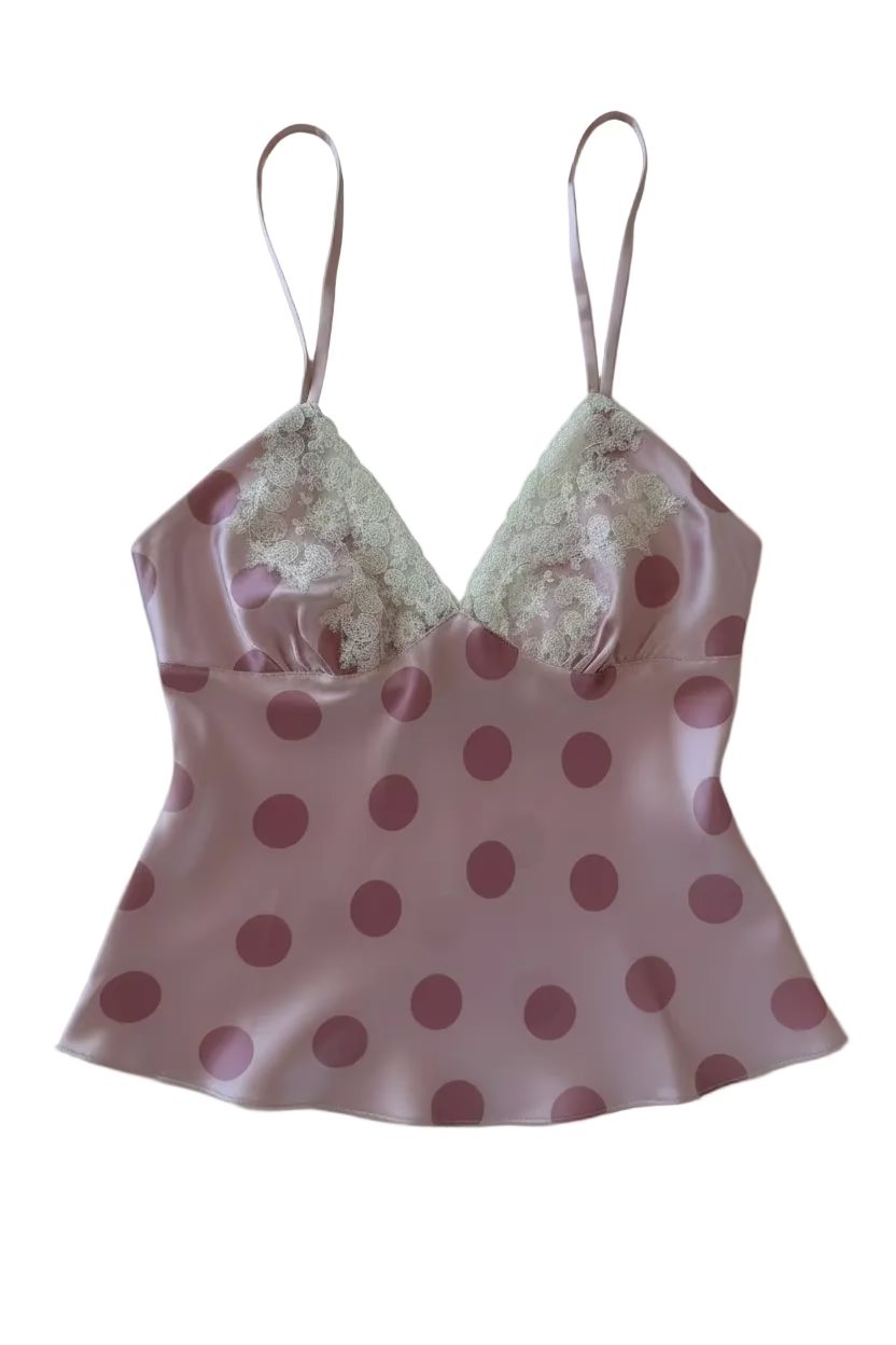 Scarlett Gasque Jayne Cami in Pink Polka Dot AW26
