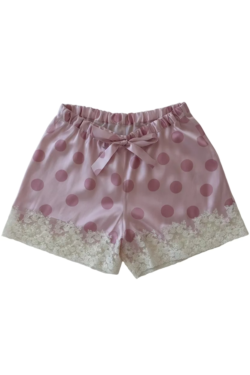 Scarlett Gasque The Jayne Pajama Short in Pink Polka Dot