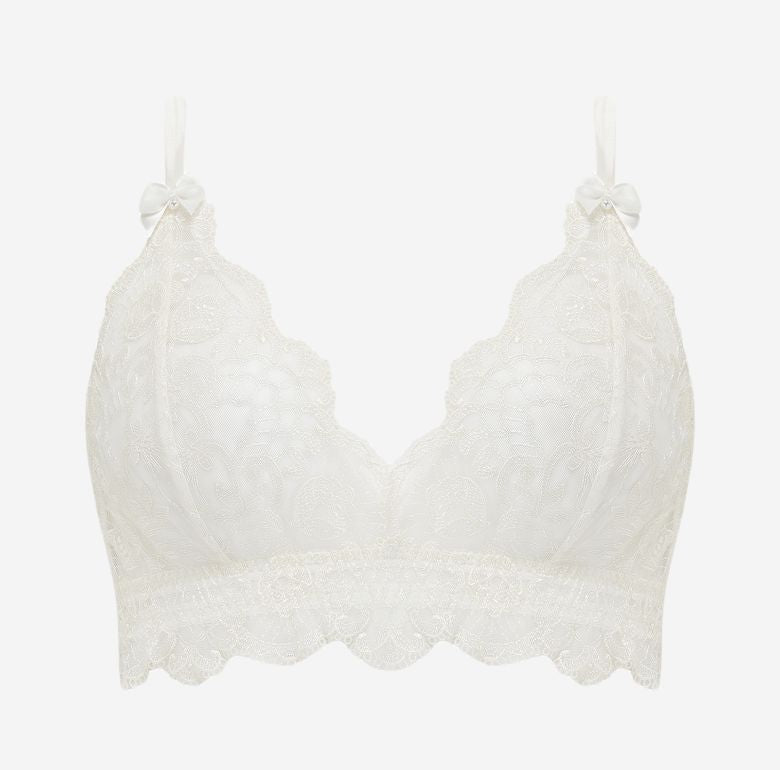 Scarlett Gasque Lovebirds Bralette in White