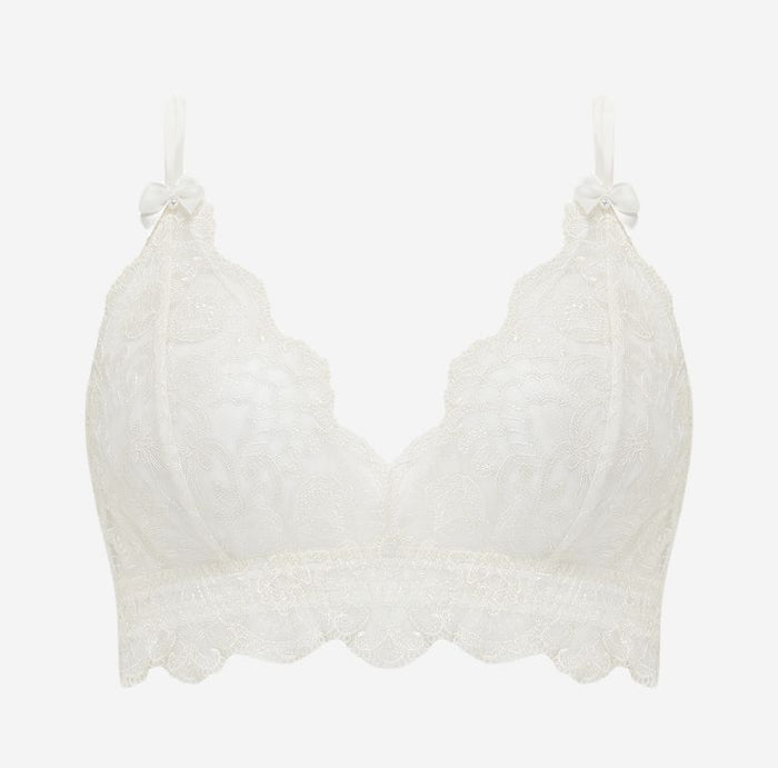 Scarlett Gasque Lovebirds Bralette in White