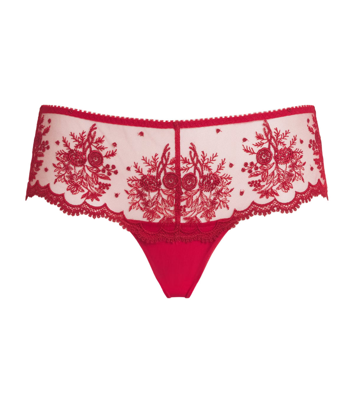 Simone Pérèle Intrigue Shorty Briefs in Opera Red