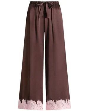 Scarlett Gasque AW26 The Jayne Pant in Chocolate Plum Silk