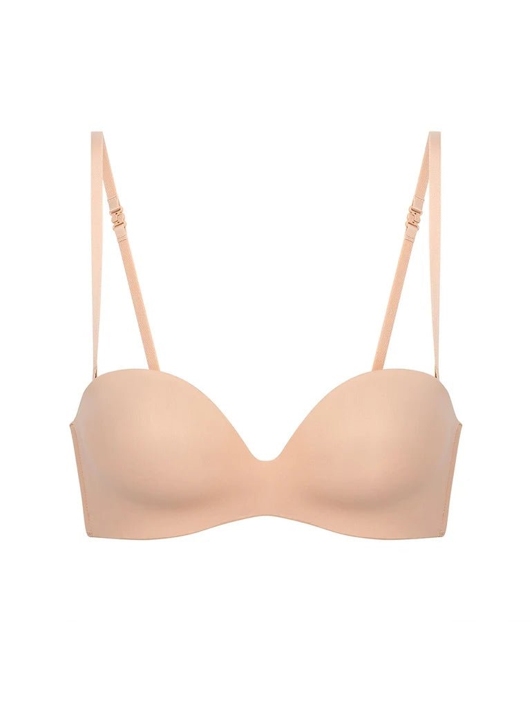 Simone Pérèle Essentiel Strapless Bandeau Bra With Removable Pads in Peau Rosée