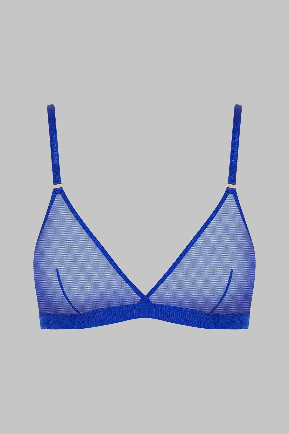 Scandale x Maison Close Corps a Corps Triangle Bra in Blue