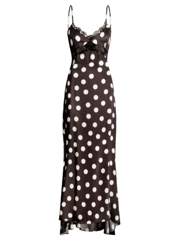 Scarlett Gasque AW26 Colette Silk Maxi Dress in Espresso-tini