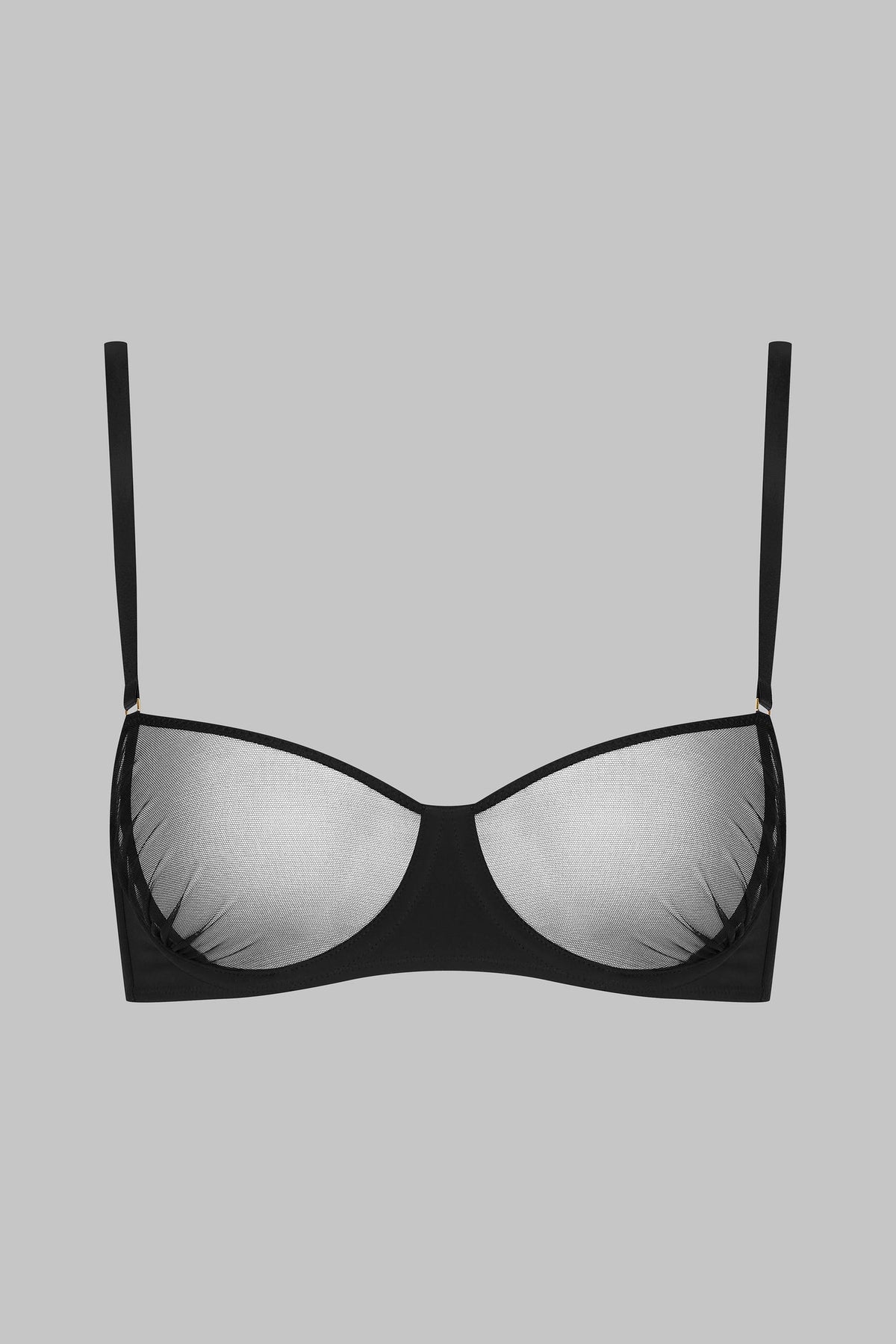 Scandale x Maison Close Nuit Fauve Balconnet Wire Bra in Black