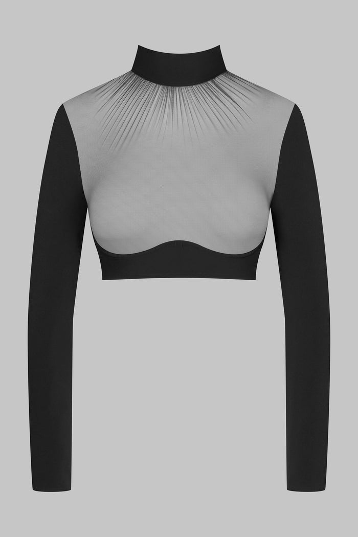 Scandale x Maison Close Nuit Fauve Scarf Long Sleeve Top