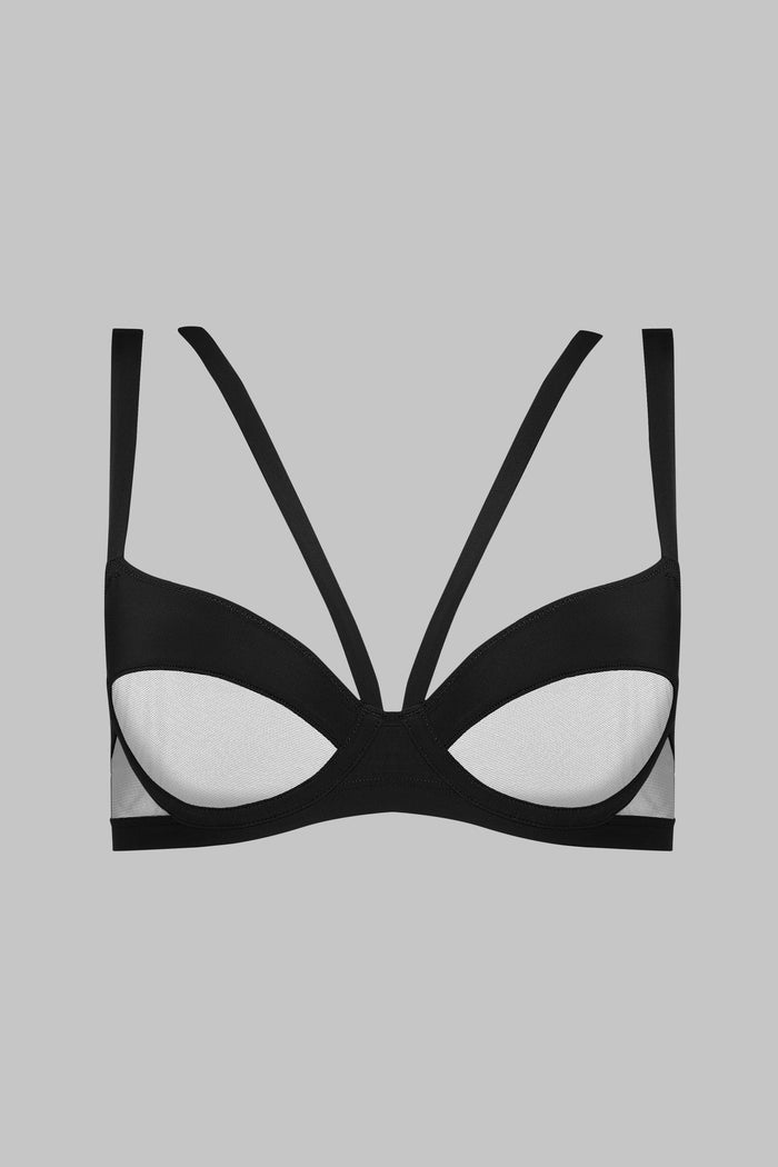 Scandale x Maison Close Pure Tentation Wire Bra Harness in Black