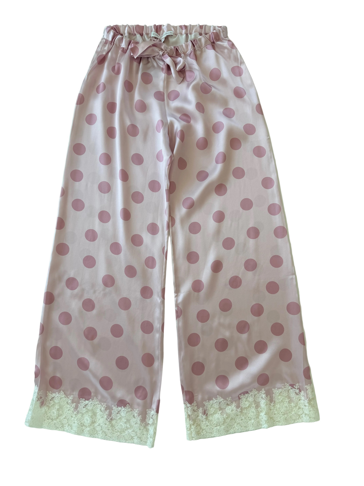 Scarlett Gasque The Jayne Pajama Pant in Pink Polka Dot